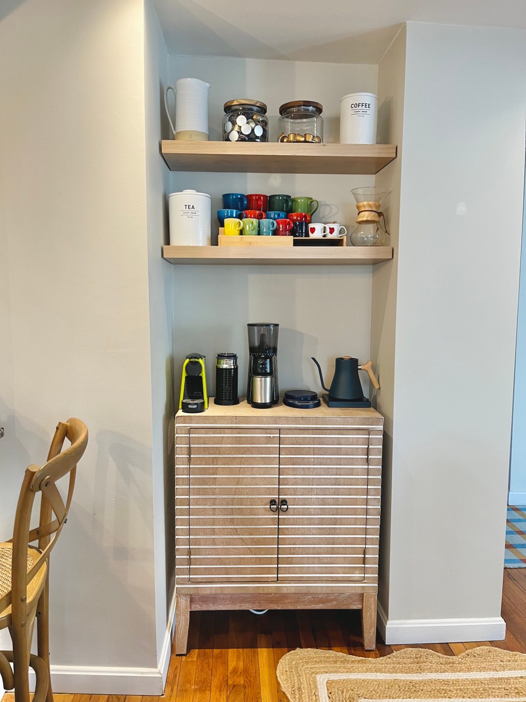 How We Turned an Unused Nook into a Coffee&nbsp;Bar