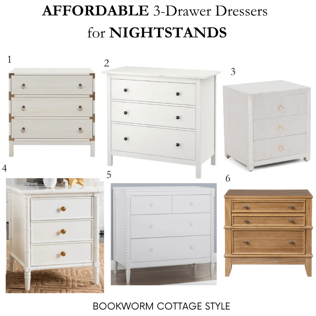 Affordable 3-Drawer Dressers to Use as&nbsp;Nightstands