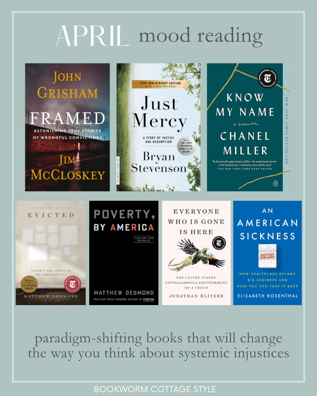 April Mood Reading: 7 Nonfiction Books that Will Change the Way You Think about Systemic&nbsp;Injustices