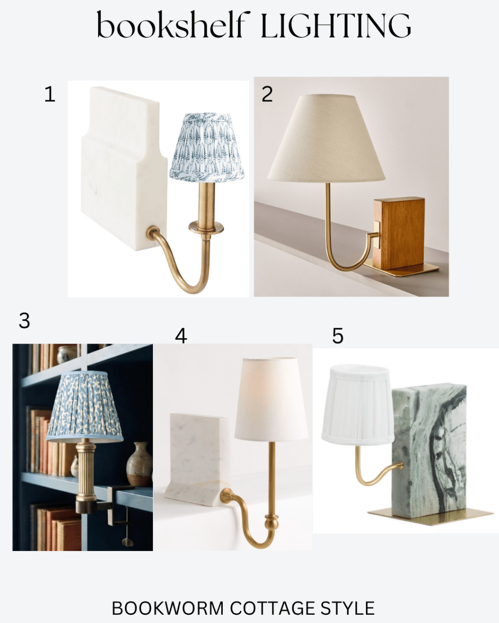 Make Your Bookshelf Extra Cozy with a Cute Little Library&nbsp;Sconce