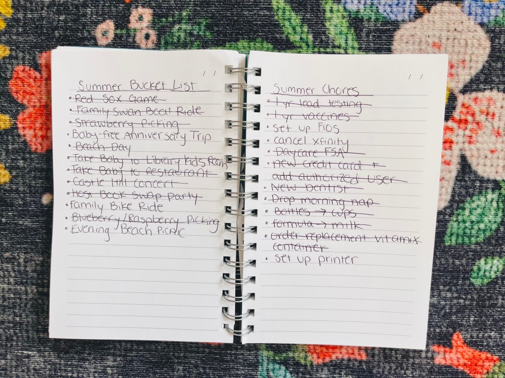 The Two-Part List that Transformed My&nbsp;Summer